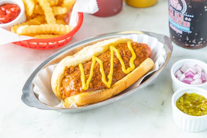 Order Chili Dog food online from Ye Ole Fashioned Ice Cream and Sandwich Cafe store, Summerville on bringmethat.com