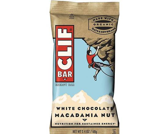 Order Clif Bar White Chocolate Macadamia Nut 2.4oz food online from Trumbull Super Stop store, Trumbull on bringmethat.com