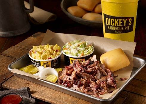 Order Pulled Pork Plate food online from Dickey Barbecue Pit store, Orlando on bringmethat.com
