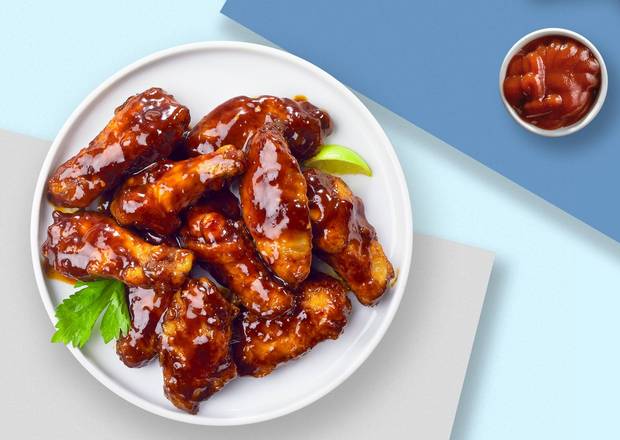 Order BBQ Bass Wings  food online from Fun Fried Chicken store, Minneapolis on bringmethat.com