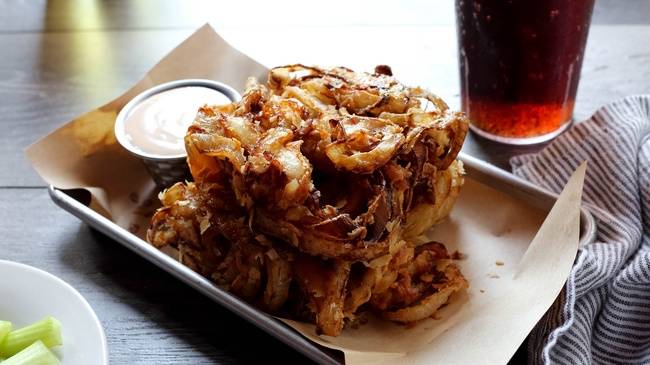 Order Onion Basket food online from Red Hot and Blue store, Fairfax on bringmethat.com