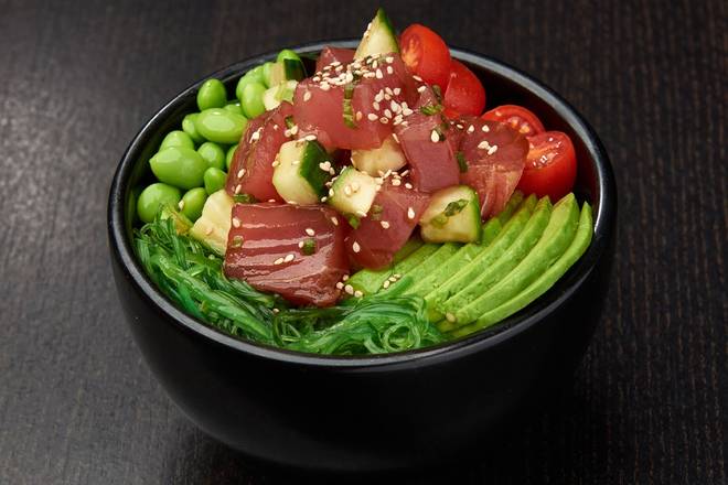 Order SPICY TUNA BOWL*  food online from Ikura Sushi Lounge store, Coral Gables on bringmethat.com