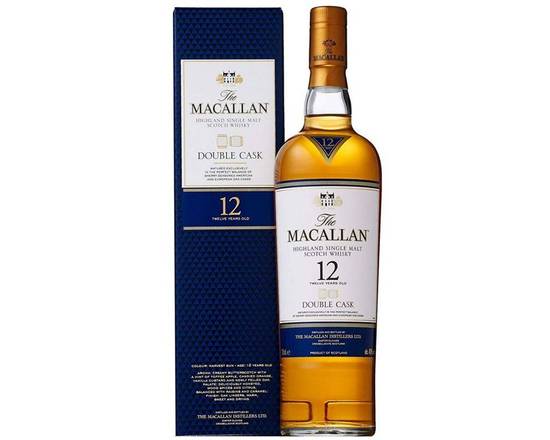 Order MaCallan 12 Double Oak Single Malt Scotch, 750mL whiskey (43% ABV) food online from Woodbury Wine & Spirits store, ORLANDO on bringmethat.com