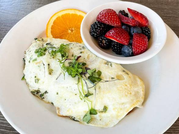 Order Herbed Omelette food online from Hugo Restaurant store, Studio City on bringmethat.com