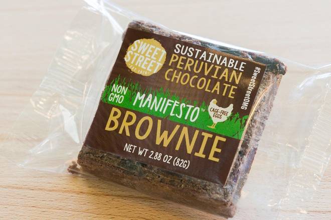 Order PERUVIAN CHOCOLATE BROWNIE - VEG food online from Mad Greens store, Highlands Ranch on bringmethat.com