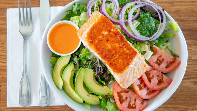 Order Grilled Salmon Salad food online from Versailles store, Encino on bringmethat.com