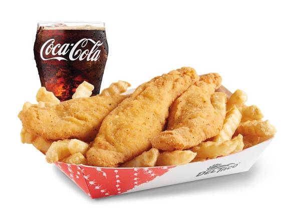 Order 3 Pc. Crispy Chicken & Fries Box Meal food online from Del Taco store, Whittier on bringmethat.com