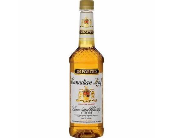 Order Canadian Leaf Whisky Pet, 750mL whiskey (40.0% ABV) food online from Xtra Liquors & Wines store, WEST MIAMI on bringmethat.com