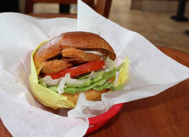Order Crispy Chicken Sandwich food online from Norm's Famous Charbroiled Hamburgers store, Whittier on bringmethat.com