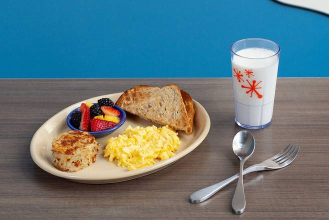Order Kids Scrambled Eggs and Toast* food online from Snooze Am Eatery store, San Diego on bringmethat.com