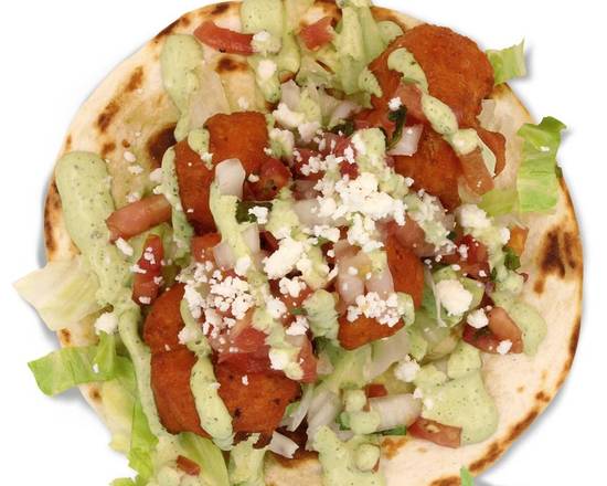 Order Cauliflower Tacos (3 Tacos & Choice of One Side) food online from Dahlia Ormond Beach store, Ormond Beach on bringmethat.com