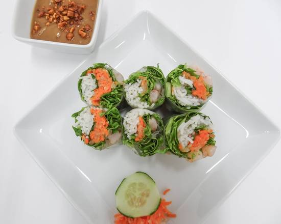 Order Shrimp Spring Rolls  (3 Rolls) food online from #9togo store, Long Beach on bringmethat.com