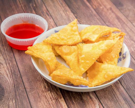 Order Crab Rangoon (10 pcs) food online from Happy Gathering Inc store, Queens on bringmethat.com