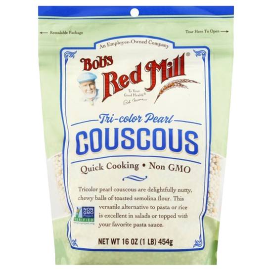 Order Bob's Red Mill Tri-Color Pearl Couscous 16oz food online from Everyday Needs by Gopuff store, Ladera Ranch on bringmethat.com