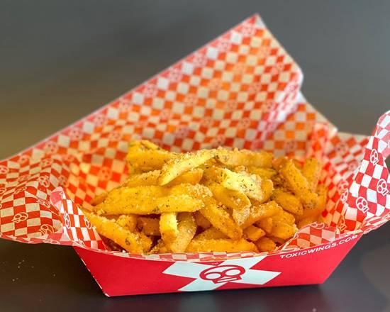 Order Basket Garlic Parm Fries food online from Toxic Burger store, Eugene on bringmethat.com