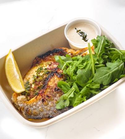 Order ROASTED BRANZINO food online from Abbale Telavivian Kitchen store, Miami Beach on bringmethat.com