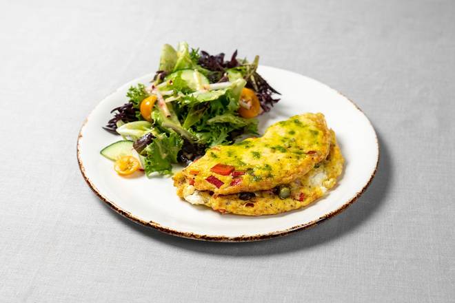 Order Mushroom & Goat Cheese Omelette food online from Le Pain Quotidien                                                                                    store, Washington on bringmethat.com