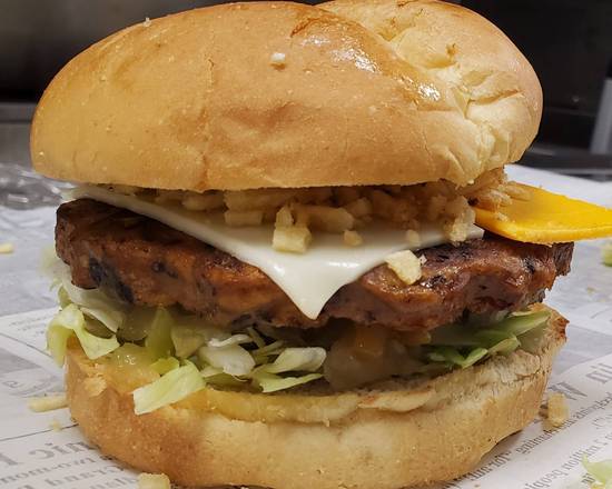 Order VEGGIE BURGER  food online from Burger Legend store, Altamonte Springs on bringmethat.com
