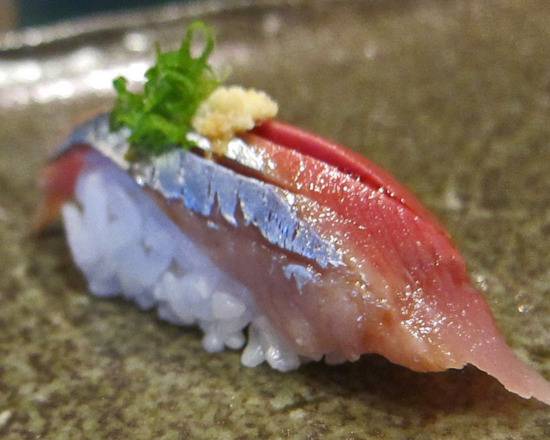 Order Spanish Mackerel Sushi food online from Sushi Sasabune Express store, Los Angeles on bringmethat.com