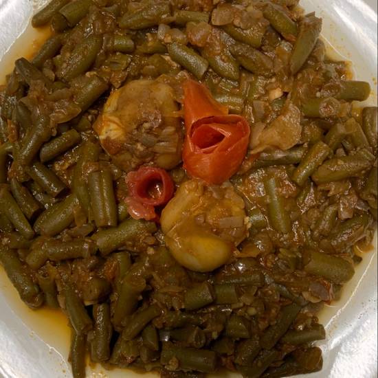 Order Green Loub'ieh & Pita Bread    VG,GF food online from Mediterraneaneat All With Olive Oil store, Dallas on bringmethat.com
