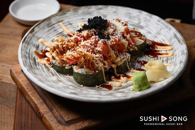 Order Spiderman Signature Roll food online from Sushi Song Key West store, Key West on bringmethat.com