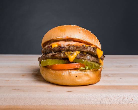 Order Double Cheeseburger (¼ lb) food online from Burger Bar OC store, Cypress on bringmethat.com