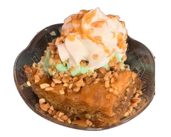 Order Sssscreamin BAKLAVA Sundae Special food online from Ice Sssscreamin store, Tampa on bringmethat.com