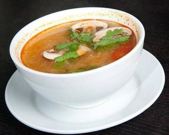 Order Tom Yum Soup food online from Oahu Hawaiian Bbq &amp; Sushi Bar store, Bismarck on bringmethat.com