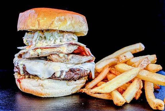 Order Famous Verdolaga Burger food online from Los Verdes Weston store, Weston on bringmethat.com