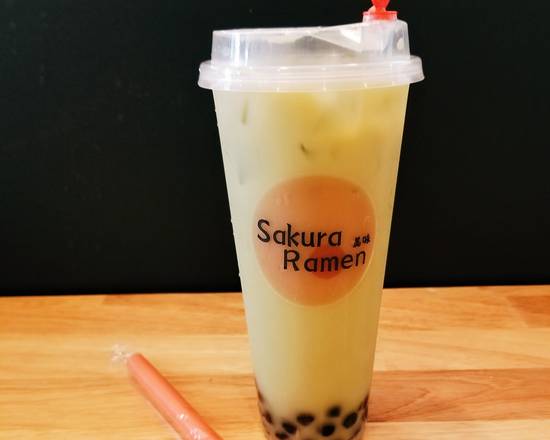 Order Green Tea Bubble Tea 抹茶珍珠奶茶 food online from Sakura Ramen store, Southwest Ranches on bringmethat.com
