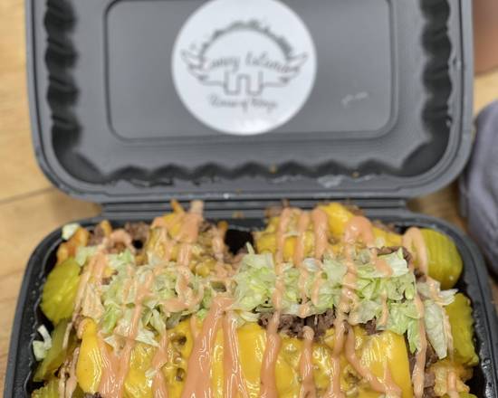 Order Loaded Chop Cheese Waffle Bowl food online from Coney Island House Of Wings store, New York on bringmethat.com