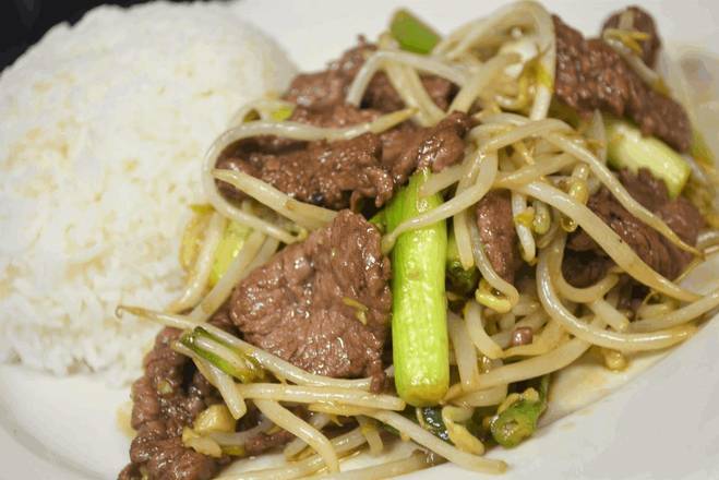 Order P34 Stir-fried Bean Sprout food online from Madam Mam's store, Bee Cave on bringmethat.com