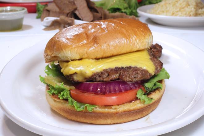 Order Cheeseburger Combo Meal food online from Koko's Mediterranean Grille store, Chicago on bringmethat.com