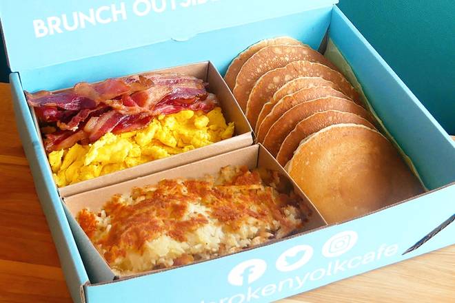 Order American Breakfast Family Meal food online from The Broken Yolk Cafe  store, San Diego on bringmethat.com