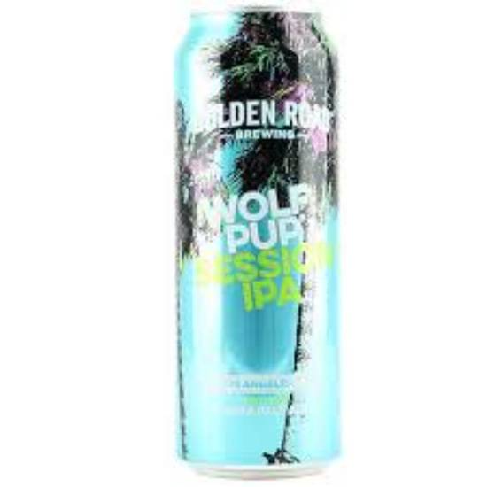 Order GOLDEN ROAD WOLF PUP SESSION IPA 25OZ  food online from Duke Liquor & Jr. Market store, Los Angeles on bringmethat.com