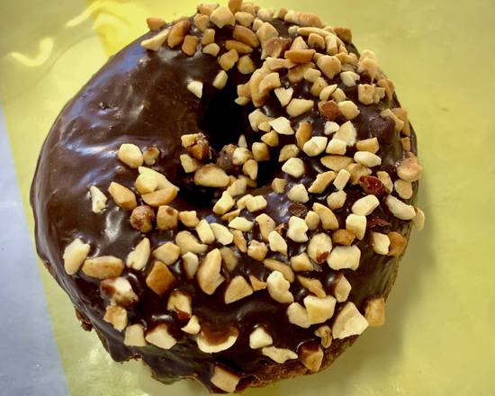 Order Peanut Chocolate Devils Food Cake food online from Donuts & Delites store, Van Nuys on bringmethat.com