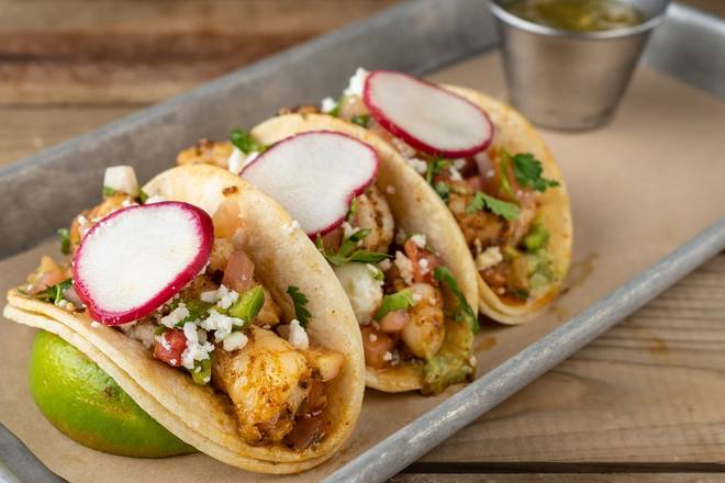 Order Blackened Shrimp Tacos food online from Bar Louie store, Orlando on bringmethat.com