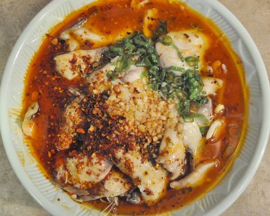 Order Boiled Fish in Hot Chili Oil 水煮活鱼 food online from New Qingdao Restaurant store, Alhambra on bringmethat.com