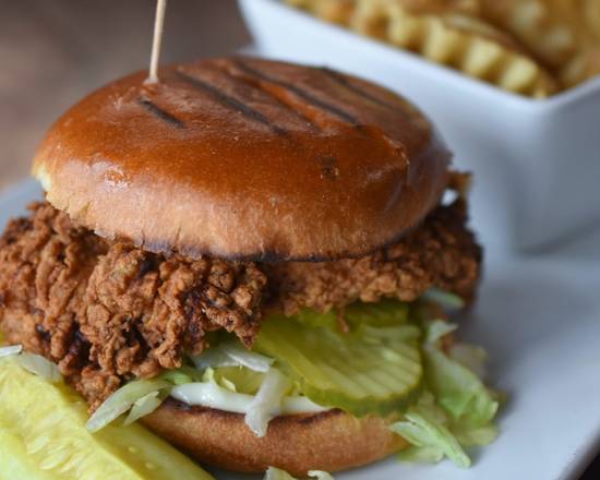 Order Buttermilk Fried Chicken Sandwich food online from Post Office Cafe store, Babylon on bringmethat.com