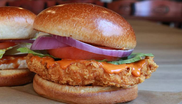 Order Hand Breaded Chicken Sandwich food online from Wing Zone store, Lexington on bringmethat.com