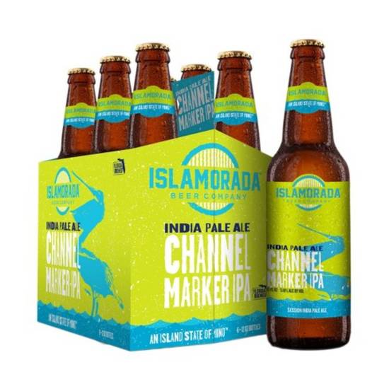 Order Islamorada channel marker IPA 6 PACK BOTTLES 5.8%ABV  food online from Princess Liquors store, Port Saint Lucie on bringmethat.com