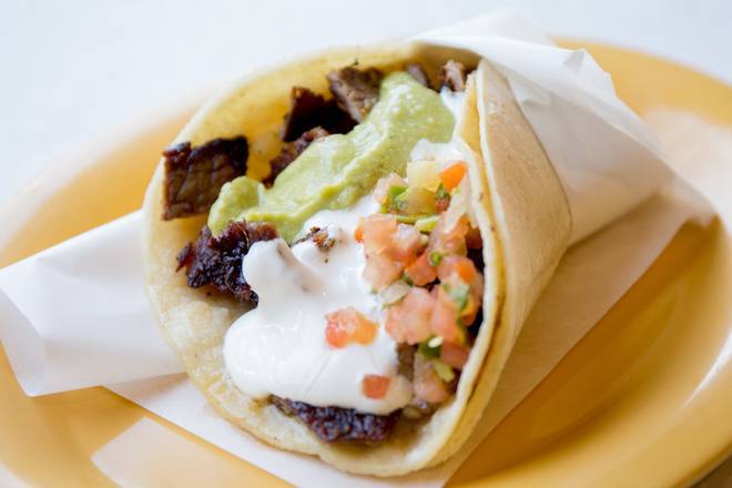 Order Super Taco food online from La Victoria Taqueria store, San Jose on bringmethat.com