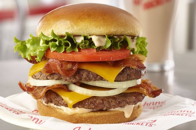 Order Bacon Cheddar Double food online from Johnny Rockets store, McAllen on bringmethat.com