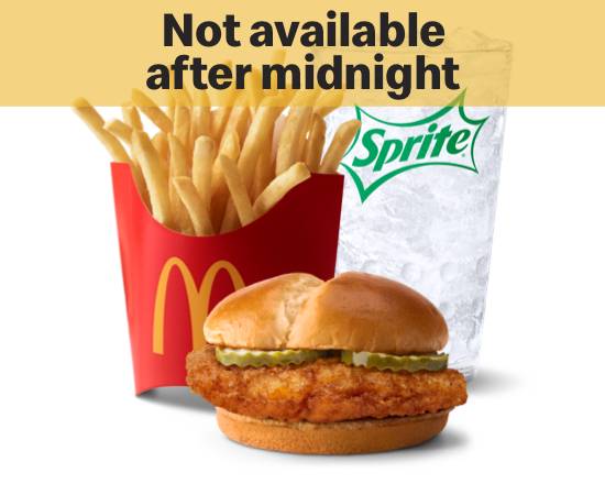 Order Crispy Chicken Sandwich Meal food online from Mcdonald'S® store, CARLSBAD on bringmethat.com