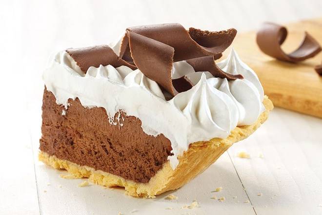 Order French Silk Pie Slice food online from Village Inn Pancake House store, Tampa on bringmethat.com