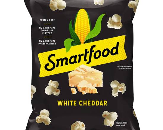 Order Smartfood Popcorn White Cheddar 6.3oz food online from Trumbull Super Stop store, Trumbull on bringmethat.com