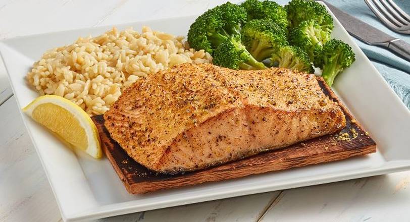 Order Cedar-Planked Salmon* food online from Underground Chuck'S store, Goodlettsville on bringmethat.com