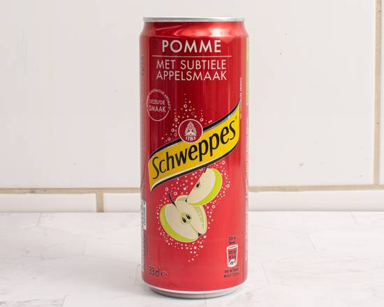 Canette Schweppes pomme