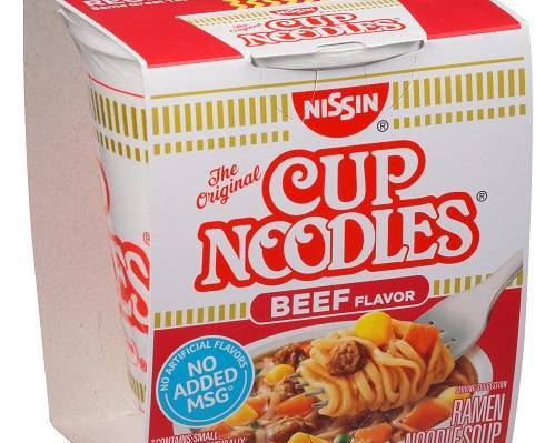 Order Cup Noodle Beef Flavor food online from Glenrose Liquor & Mini Mart store, Glendale on bringmethat.com