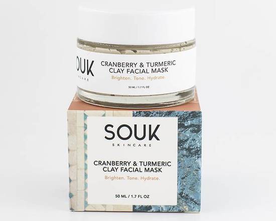 Order Souk Cranberry and Turmeric Clay Facial Mask food online from Fred Segal store, Malibu on bringmethat.com